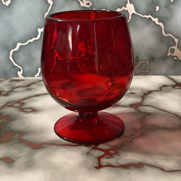 NWT Martha Stewart glass candle holder with matching wine glass and keychain - Picture 5 of 6